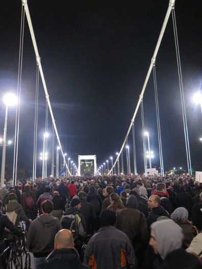 protest przeciwko podatkowi od internetu, Budapeszt 28.10.2014